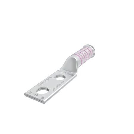 Burndy Two Hole Long barrel Cu Compression terminal with Belled End, Without YAV252TC38FXB